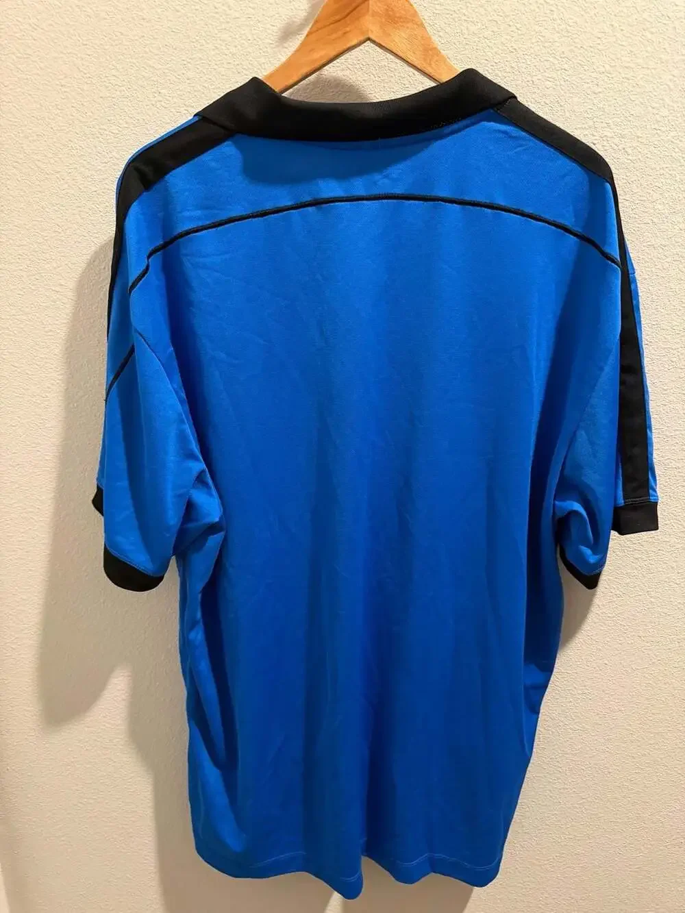 Nike Golf Dri-FIT Blue & Black Short Sleeve Polo Shirt Size XXL